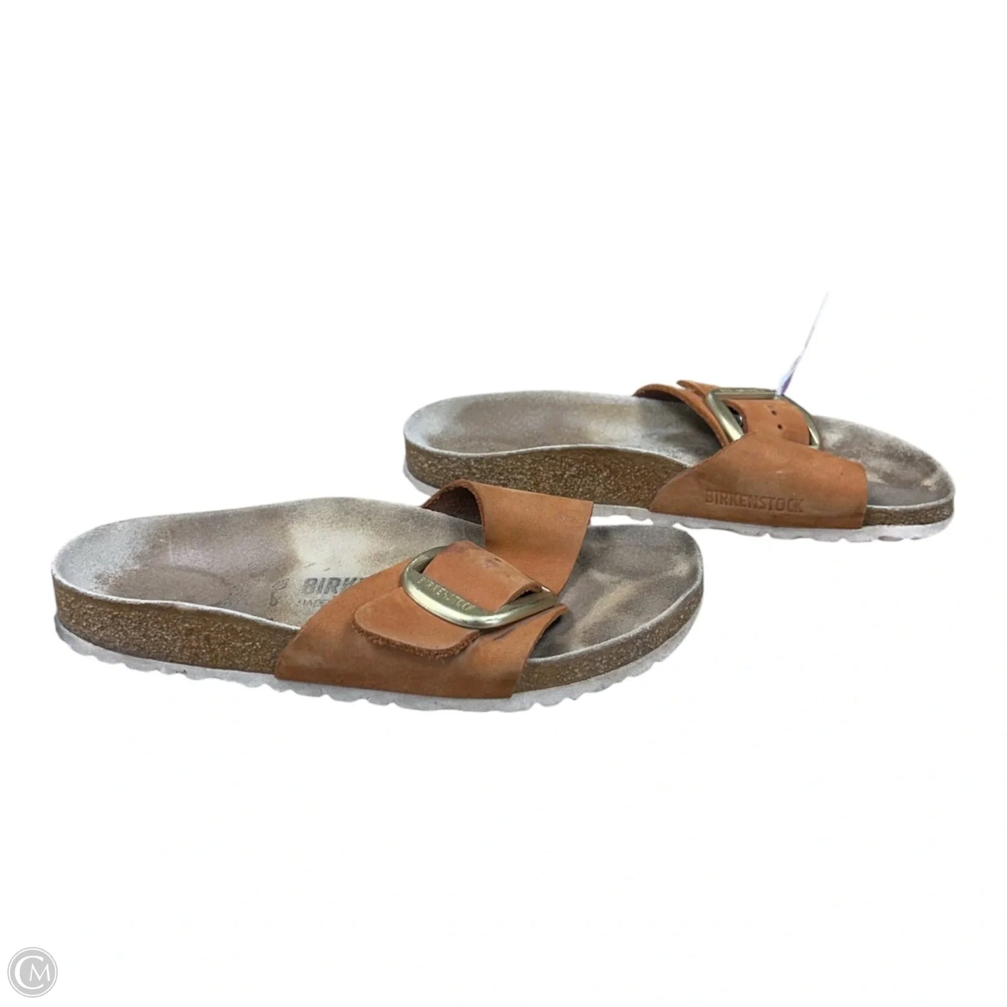 Sandals Flats By Birkenstock In Brown, Size: 6