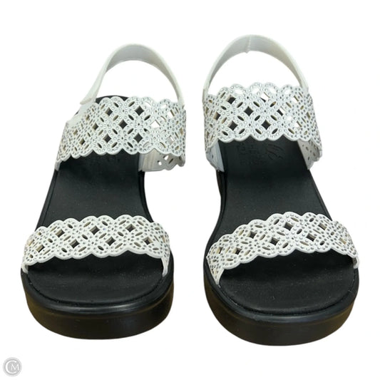 Sandals Heels Wedge By Skechers In White, Size: 8