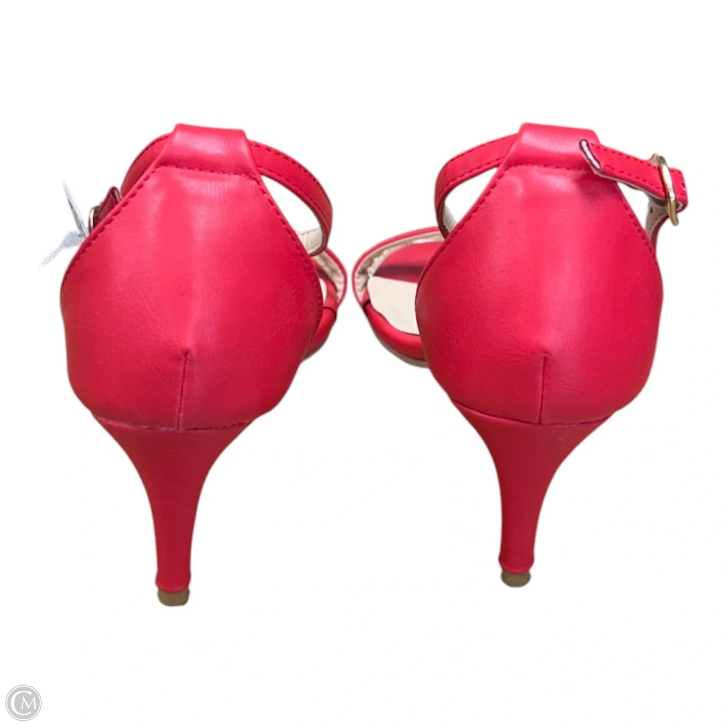 Sandals Heels Kitten By Clothes Mentor In Red, Size: 8