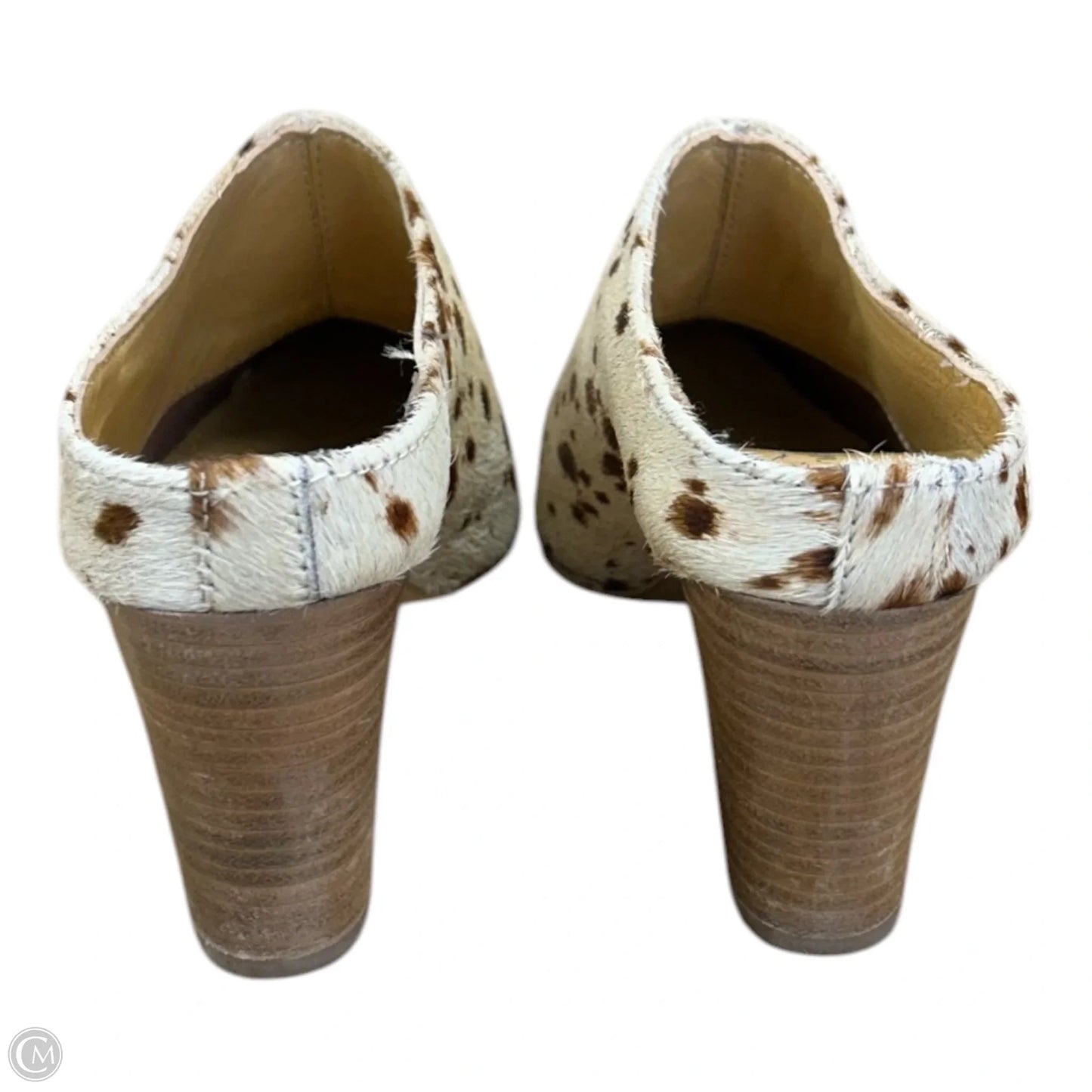 Shoes Heels Block By Diba In Brown & Cream, Size: 8.5