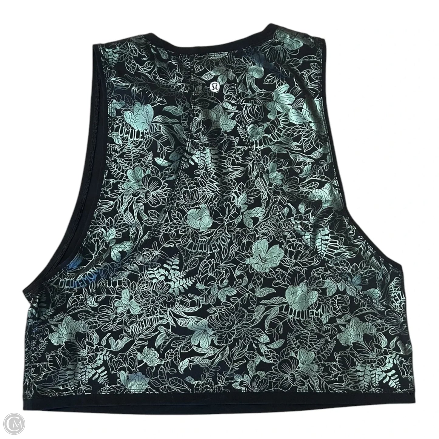 Athletic Tank Top By Lululemon In Floral Print, Size: 6