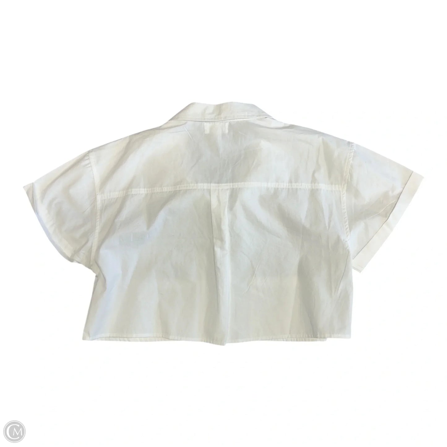 Blouse Short Sleeve By Japna In White, Size: L