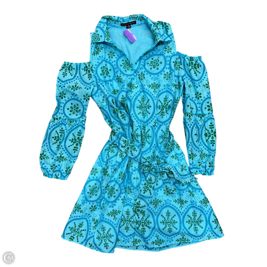 Dress Party Midi By Boston Proper In Blue & Green, Size: M