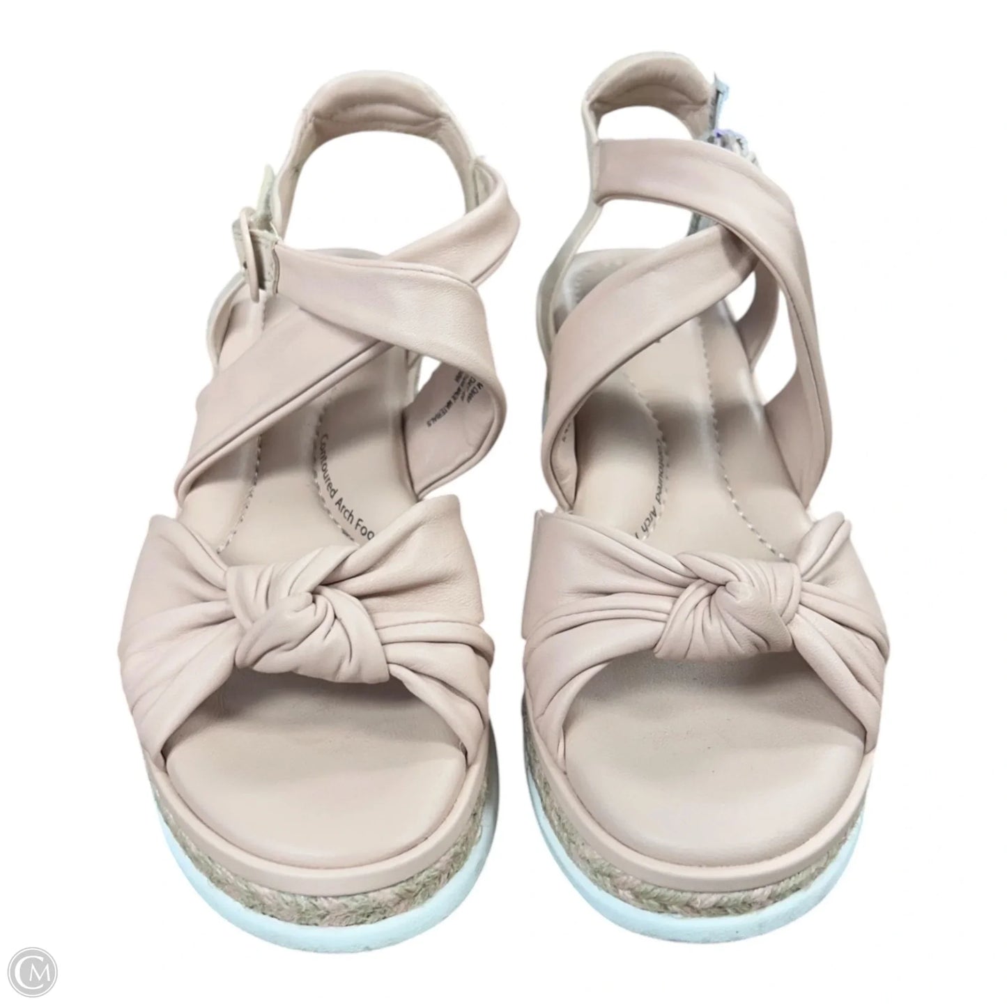 Sandals Heels Wedge By Jambu In Pink, Size: 7