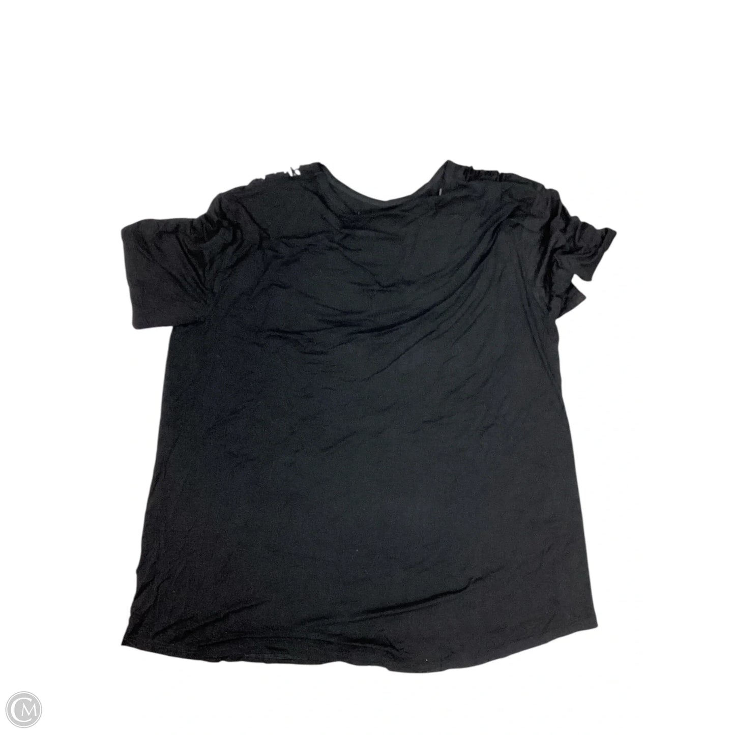 Top Short Sleeve By Crazy Train In Black, Size: Xl