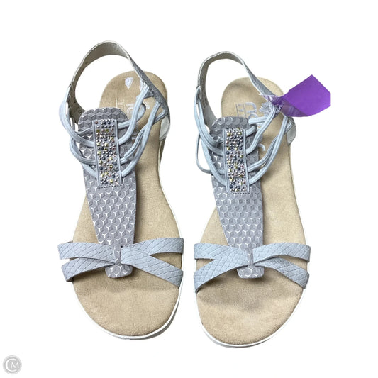 Sandals Flats By Riekers In Grey, Size: 7.5