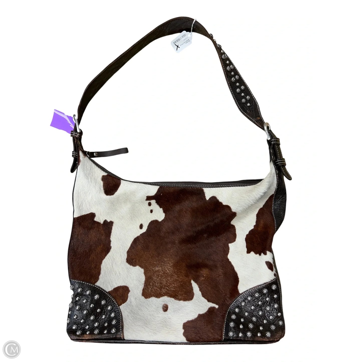 Handbag Leather By Clothes Mentor, Size: Medium