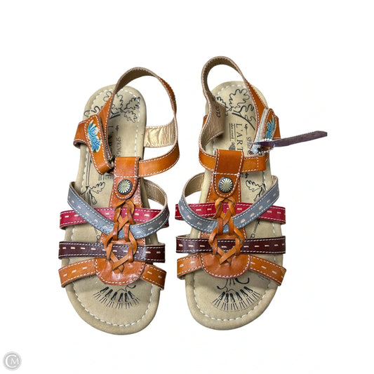 Sandals Flats By Spring Step In Multi-colored, Size: 8.5