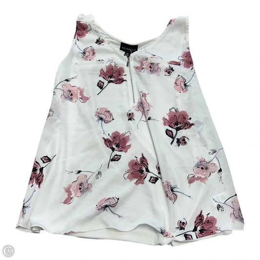 Top Sleeveless By Fortune & Ivy In Floral Print, Size: Xxl