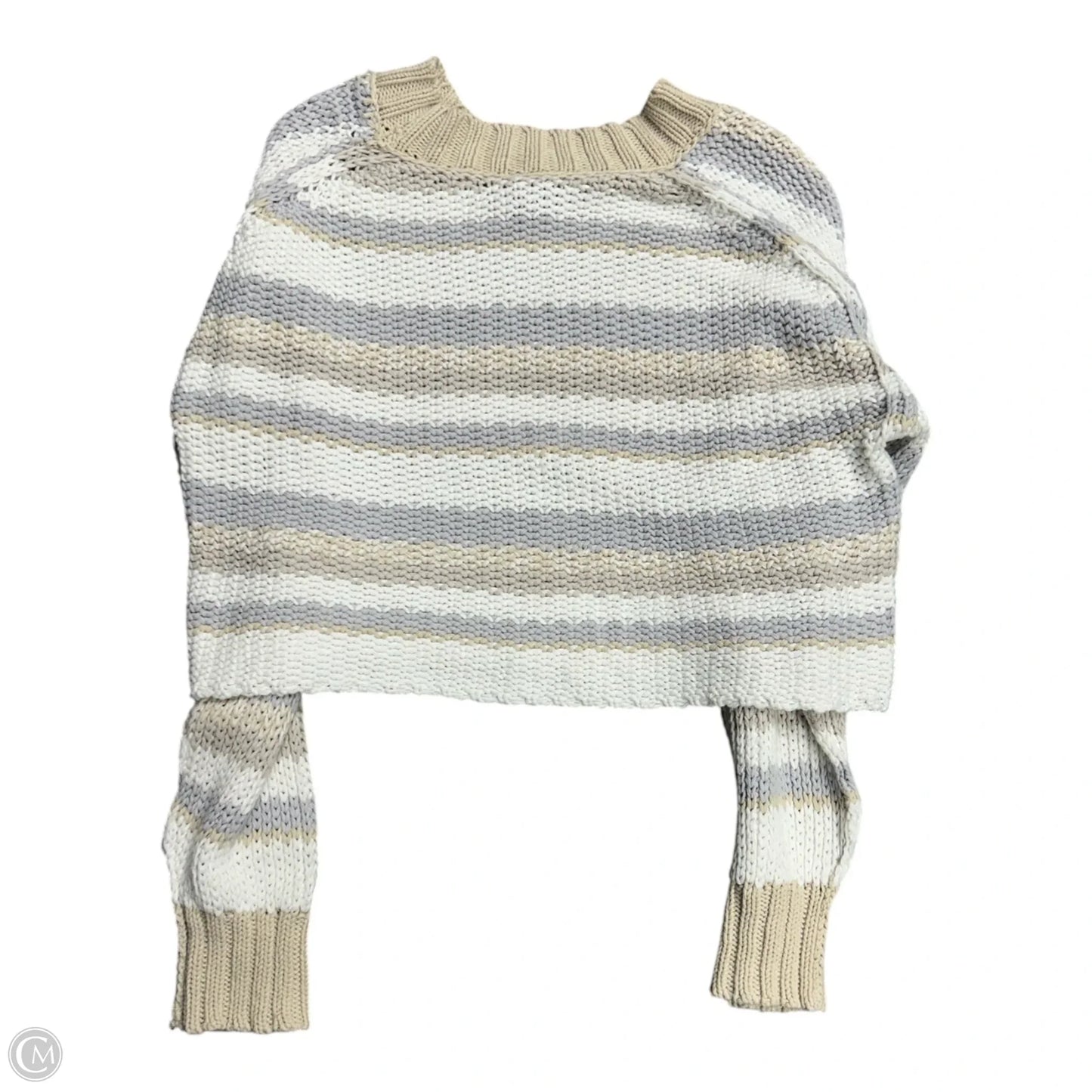 Sweater By Free People In Blue & Cream, Size: L
