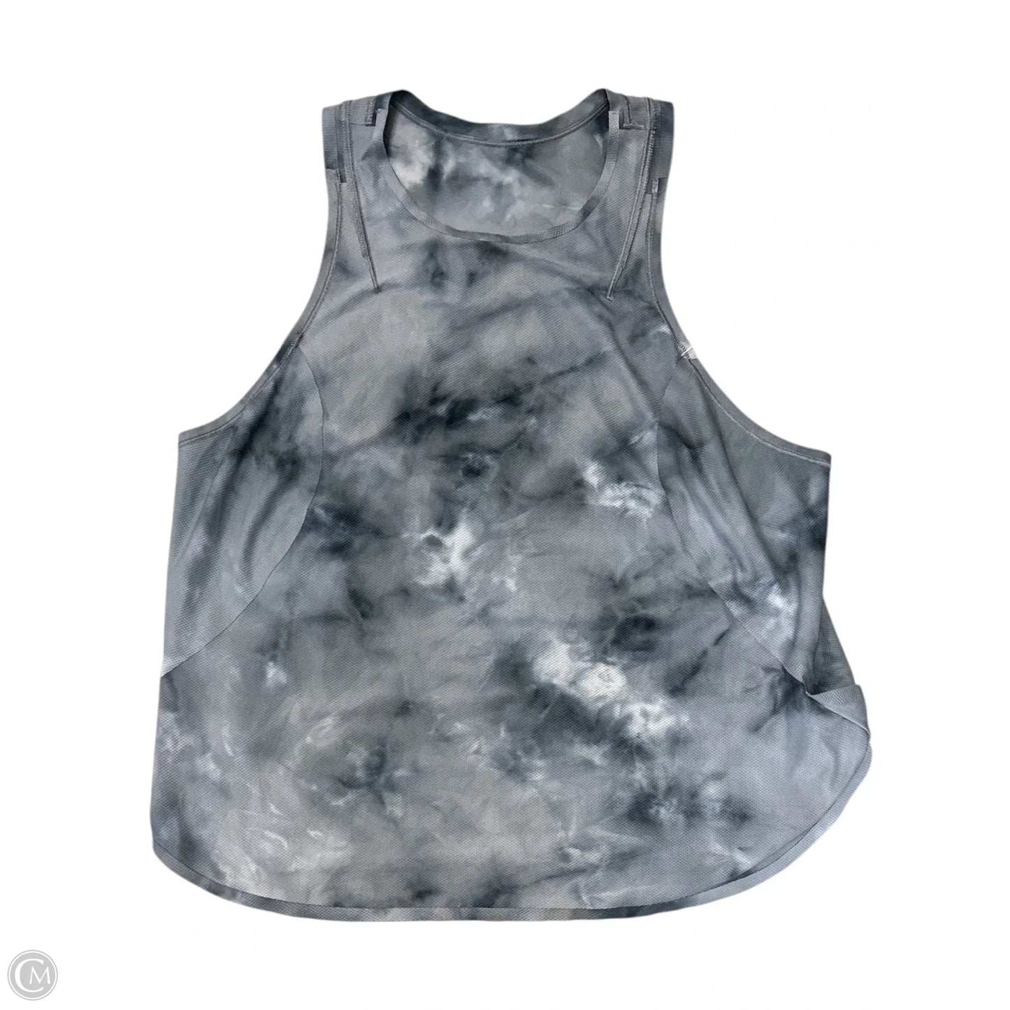 Athletic Tank Top By Lululemon In Grey & White, Size: 6