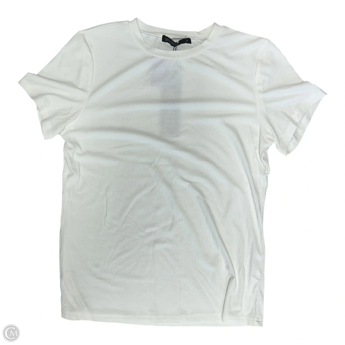 Top Short Sleeve Basic By Clothes Mentor In White, Size: M