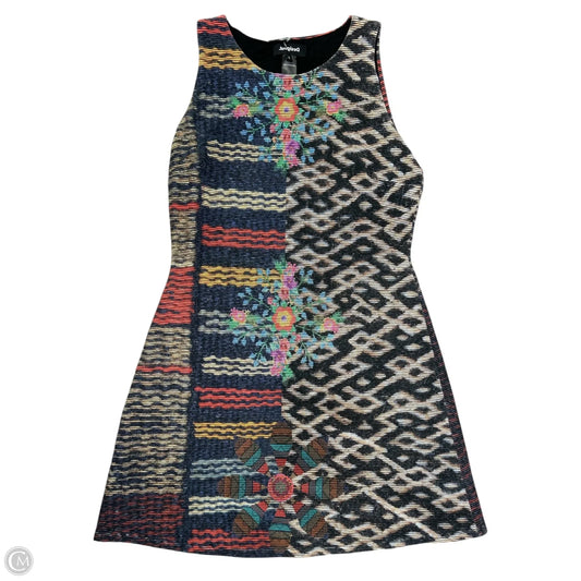 Dress Casual Short By Desigual In Multi-colored, Size: L