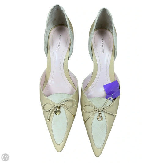 Shoes Heels Kitten By Ann Taylor In Tan, Size: 9.5