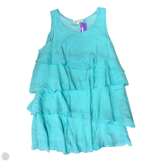 Dress Casual Short By Indigo Soul In Aqua, Size: L