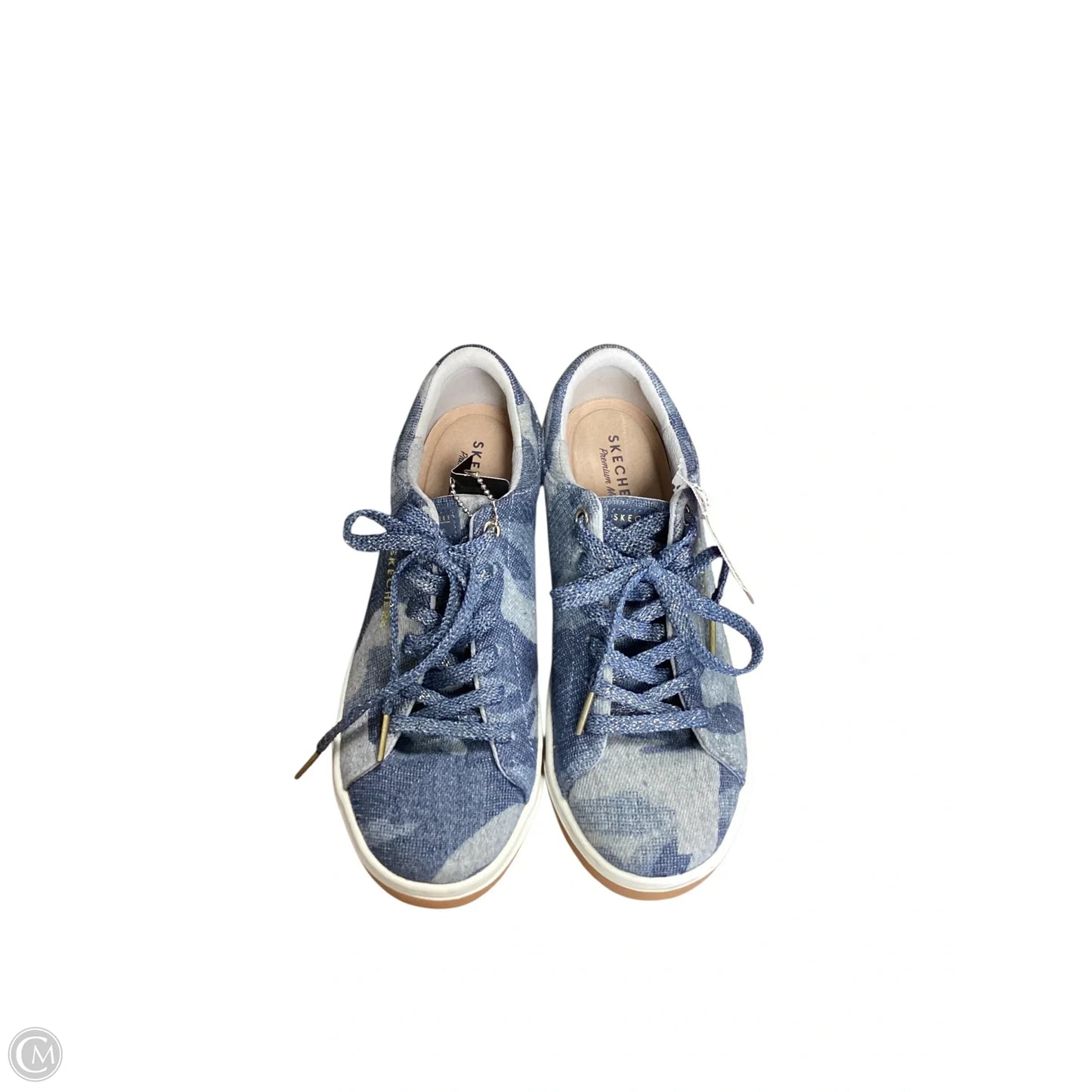 Shoes Sneakers By Skechers In Blue Denim, Size: 6