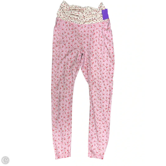 Athletic Leggings By Clothes Mentor In Floral Print, Size: L