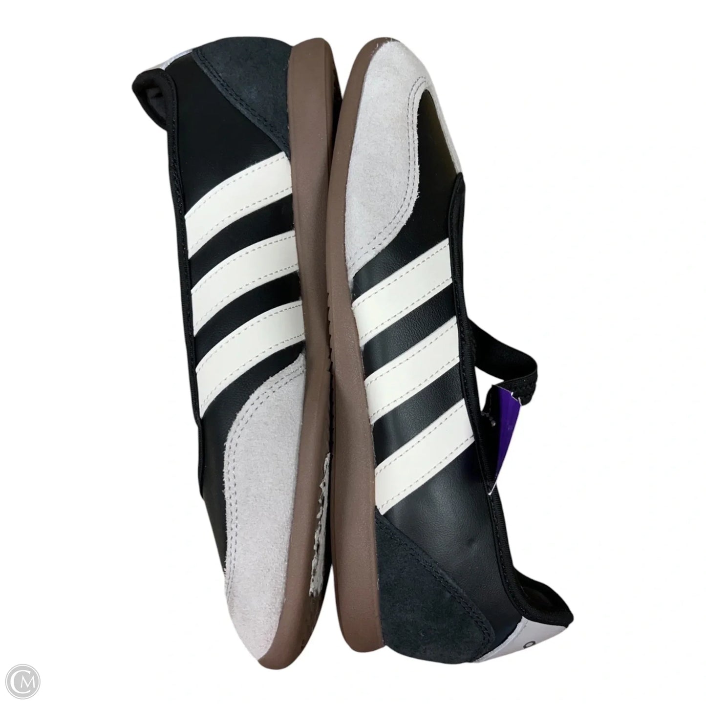 Shoes Flats By Adidas In Black & Grey, Size: 8.5