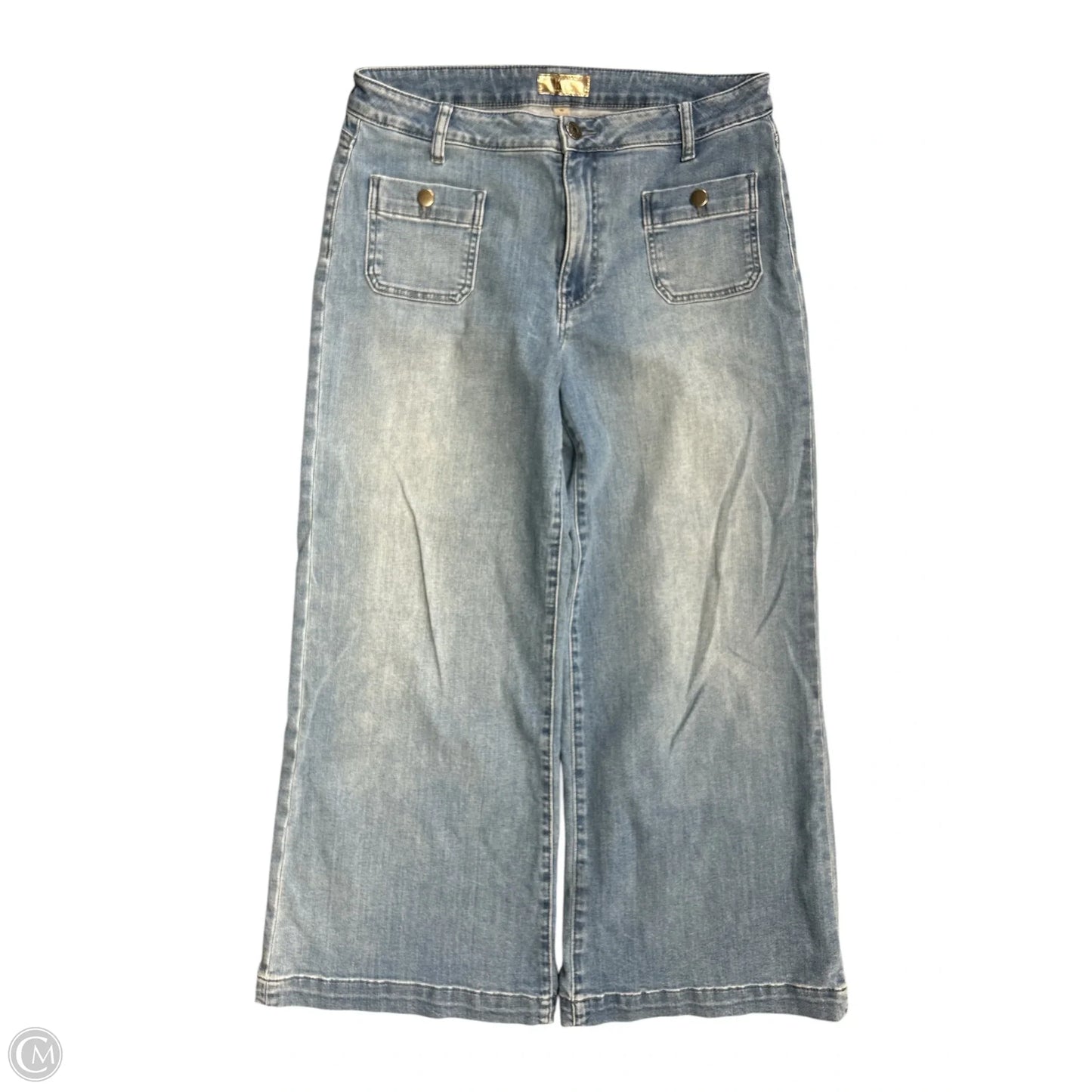 Jeans Wide Leg By Kut In Blue Denim, Size: 10