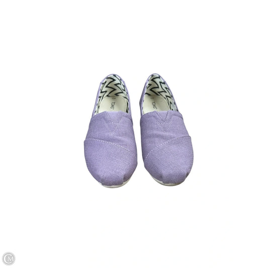 Shoes Flats By Toms In Purple, Size: 7