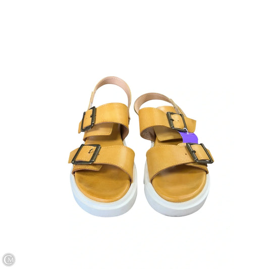Sandals Flats By Miz Mooz In Yellow, Size: 8.5