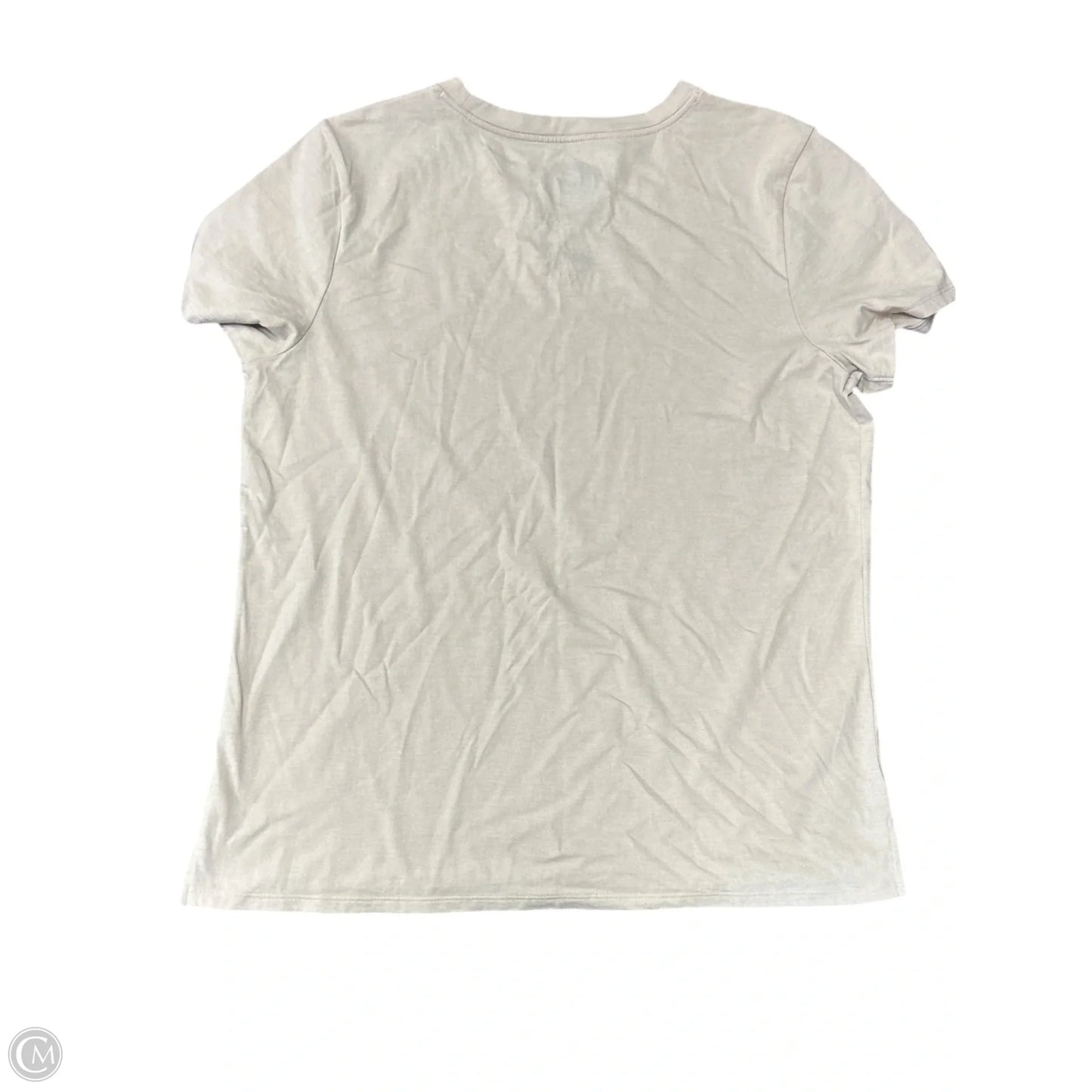 Top Short Sleeve Basic By Cme In Tan, Size: M