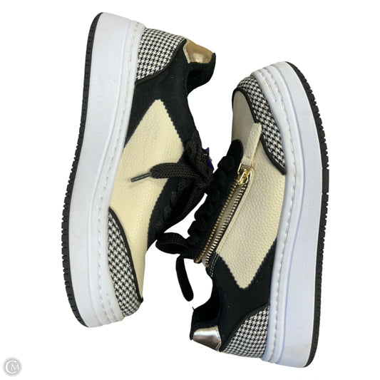 Shoes Sneakers Platform By Alegria In Black & Cream, Size: 6.5