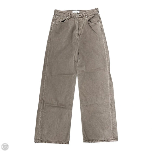 Jeans Straight By Agolde In Brown Denim, Size: 0