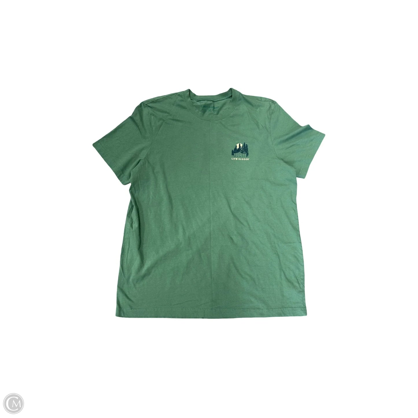 Top Short Sleeve Basic By Life Is Good In Green, Size: Xl