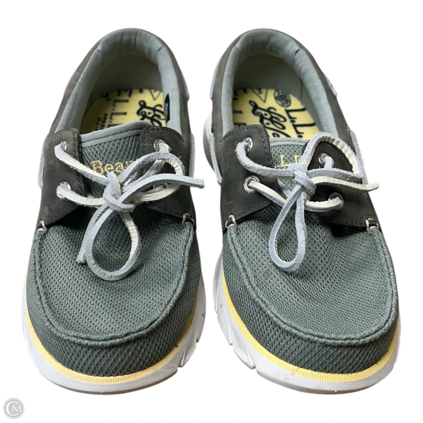Shoes Flats By L.l. Bean In Green & Yellow, Size: 9