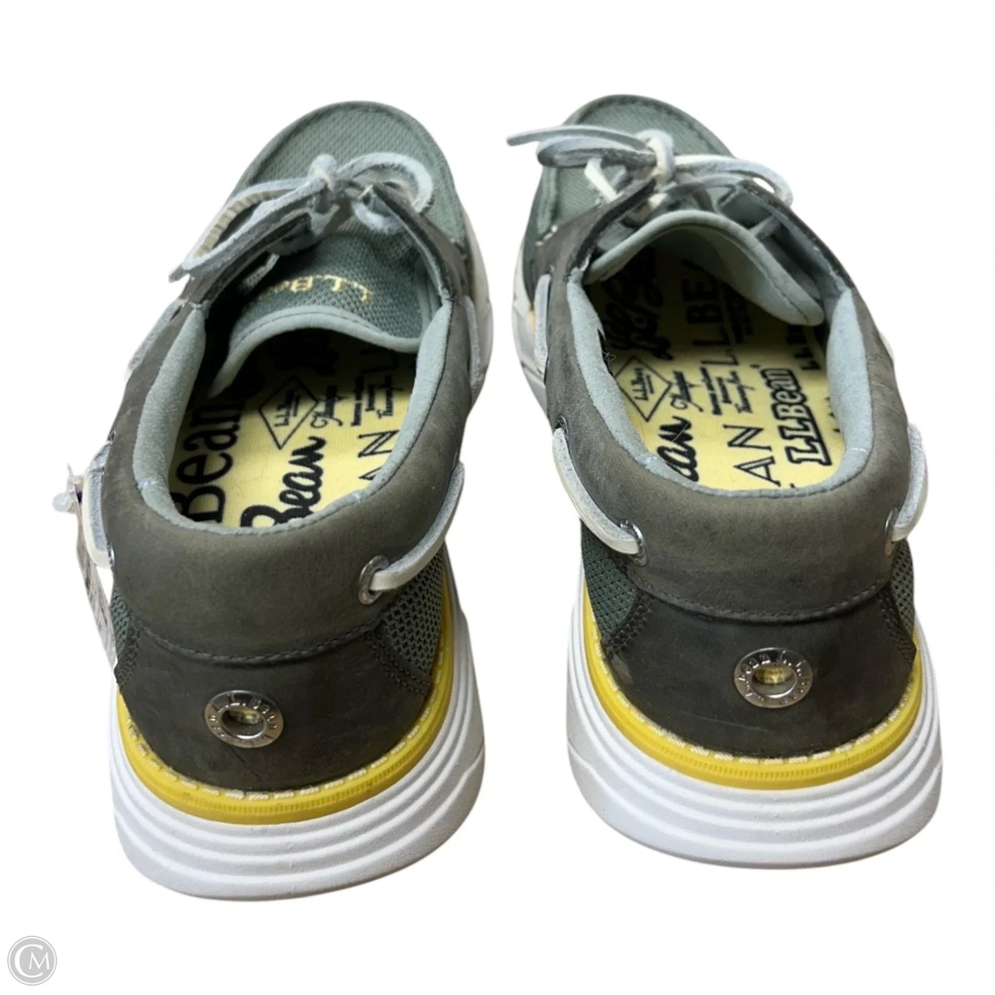 Shoes Flats By L.l. Bean In Green & Yellow, Size: 9