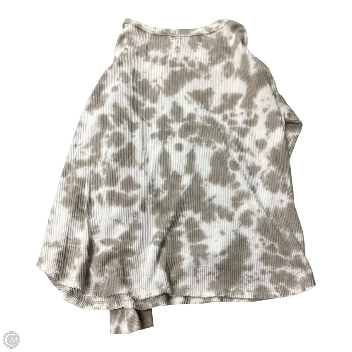 Top Long Sleeve By Terra & Sky In Brown & White, Size: 1x