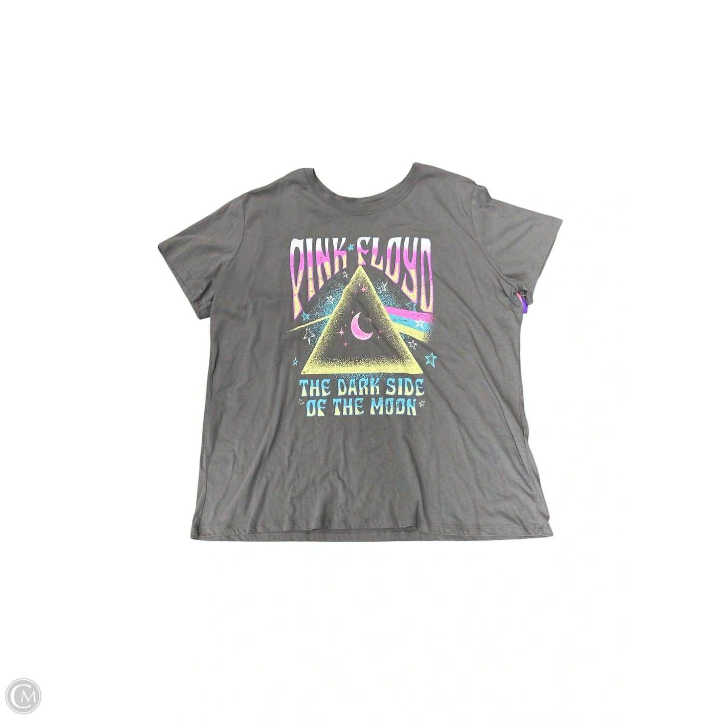 Top Short Sleeve By Clothes Mentor In Grey, Size: Xxl