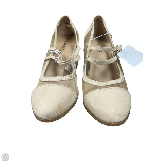 Shoes Heels Block By Torrid In Tan, Size: 10.5