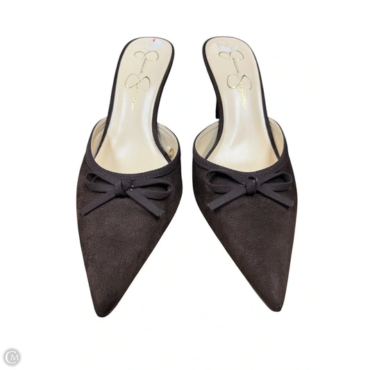 Shoes Heels Kitten By Jessica Simpson In Brown, Size: 10