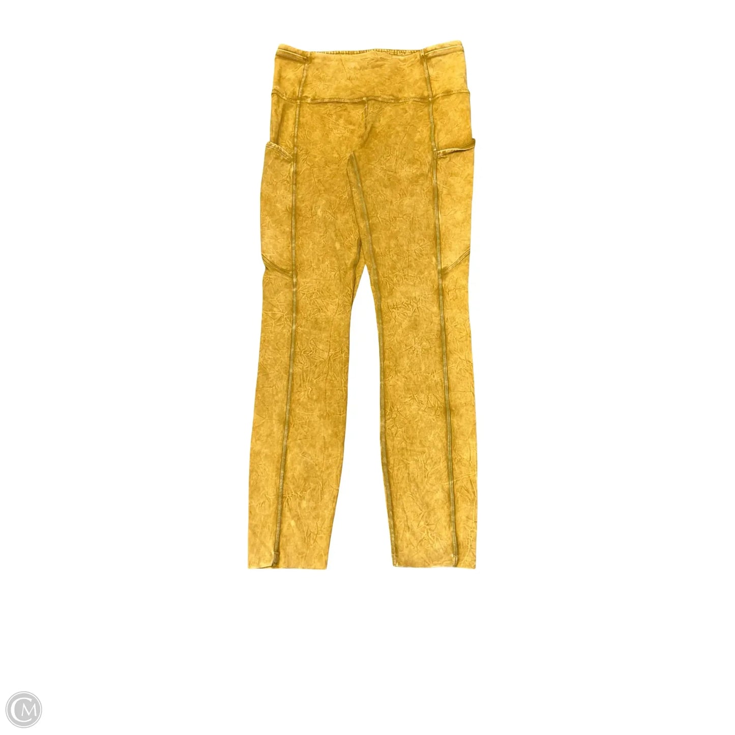 Athletic Leggings By Lululemon In Yellow, Size: 6