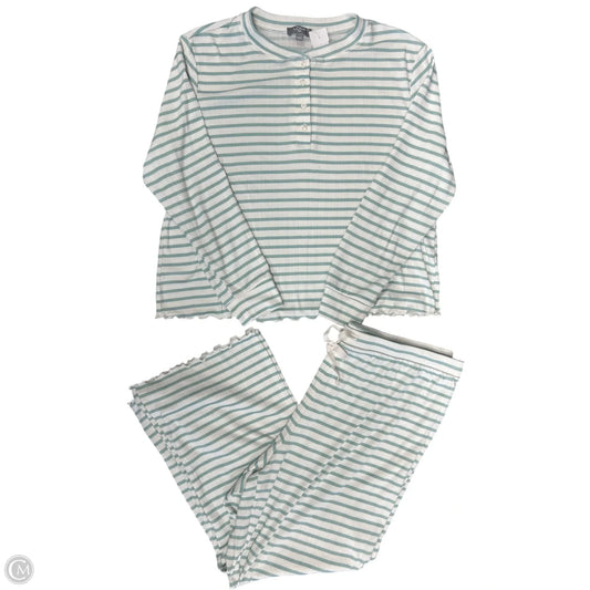 Pants Set 2pc By Loft In Green & White, Size: Xl