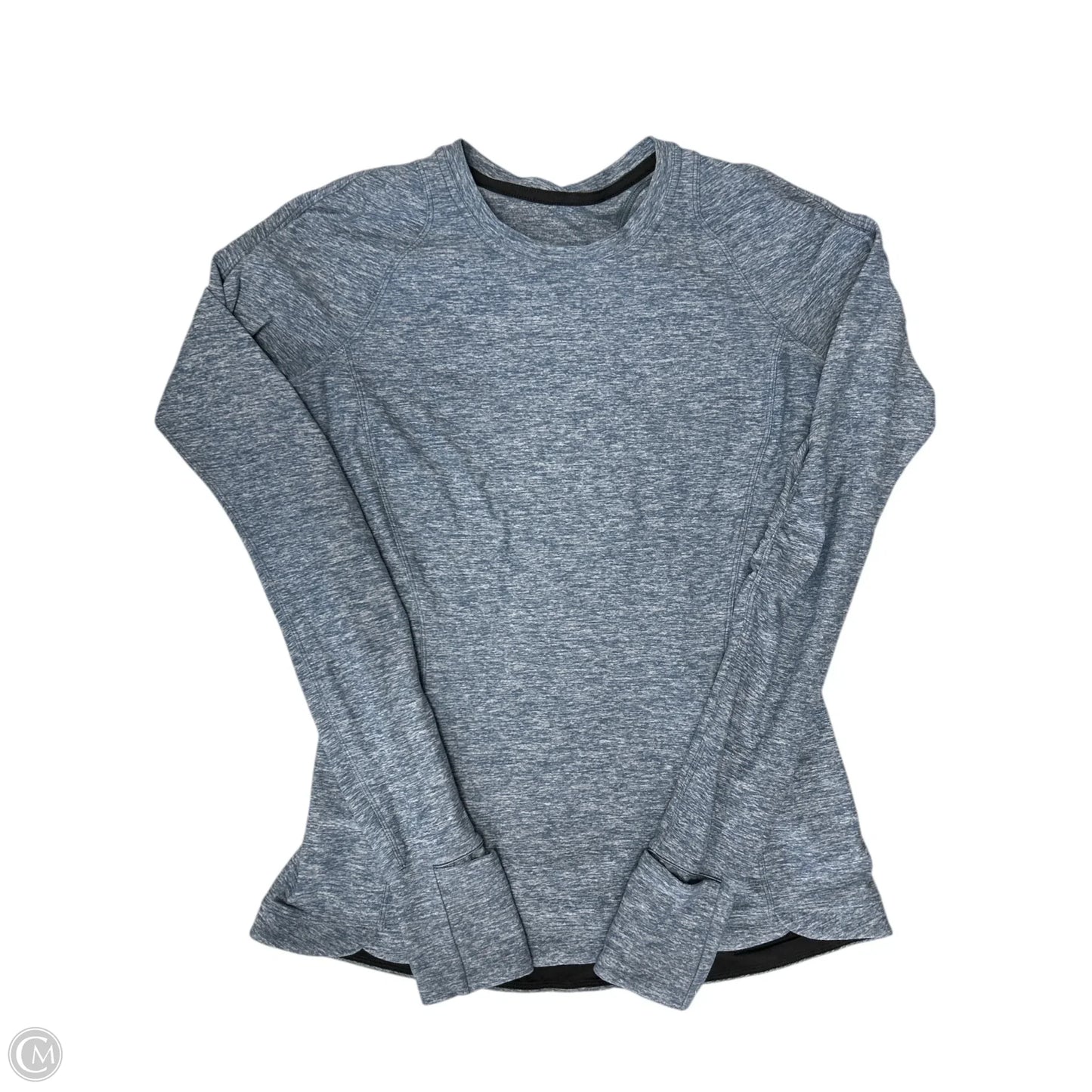 Athletic Top Long Sleeve Crewneck By Lululemon In Blue, Size: 8