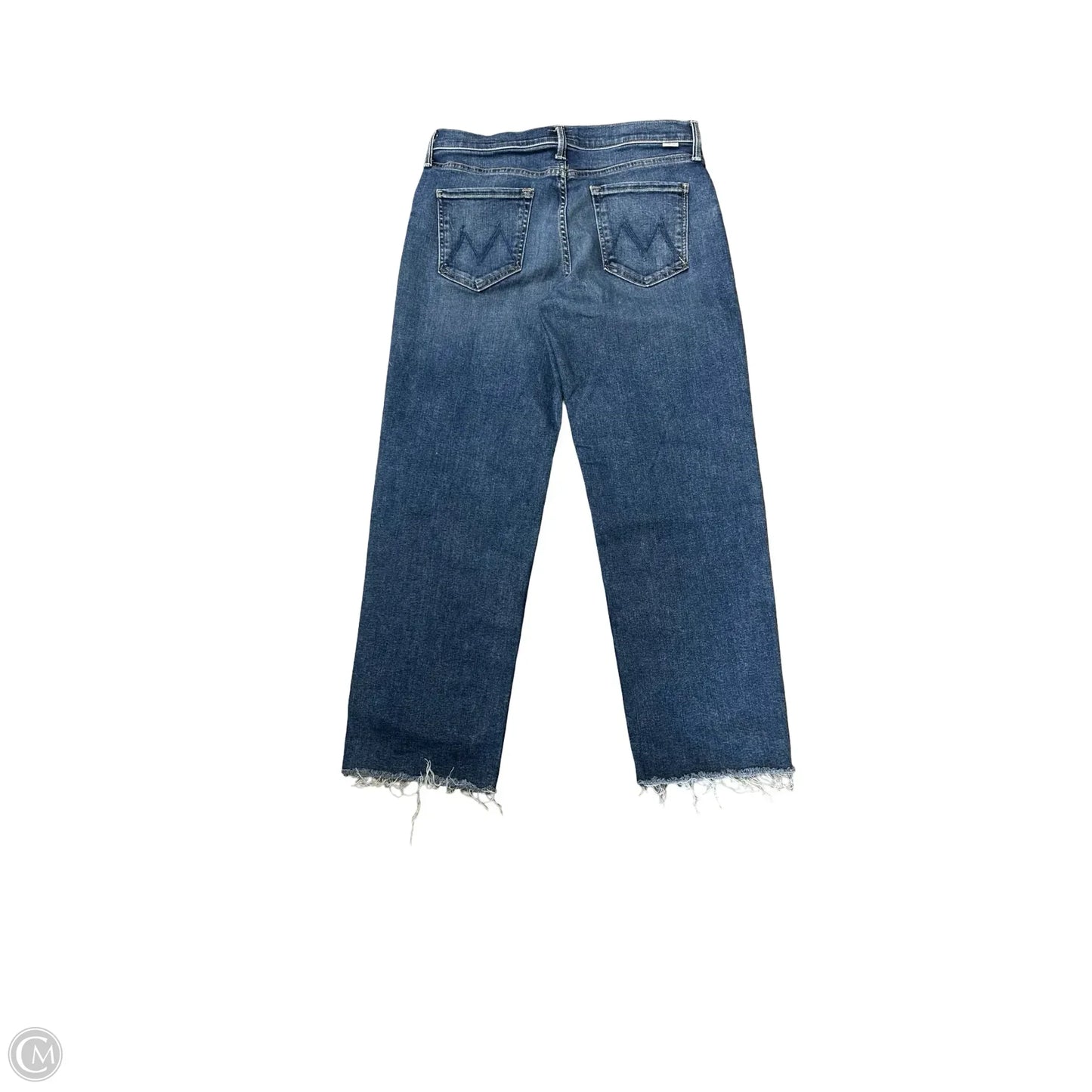 Jeans Straight By Mother In Blue Denim, Size: 8