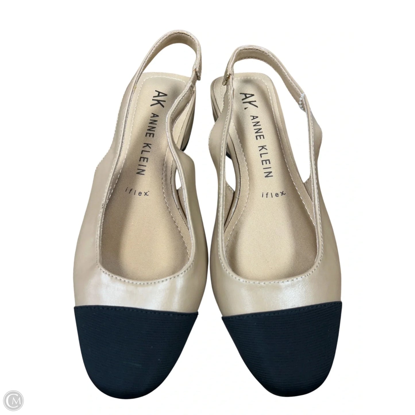 Shoes Flats By Anne Klein In Black & Tan, Size: 6.5
