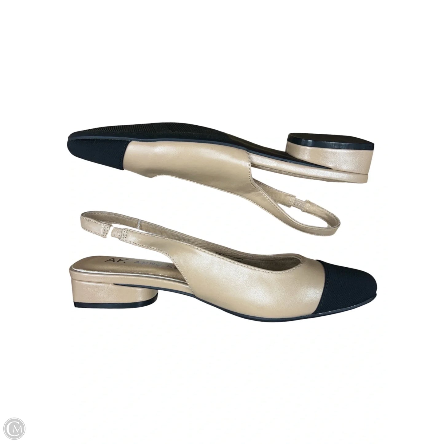 Shoes Flats By Anne Klein In Black & Tan, Size: 6.5