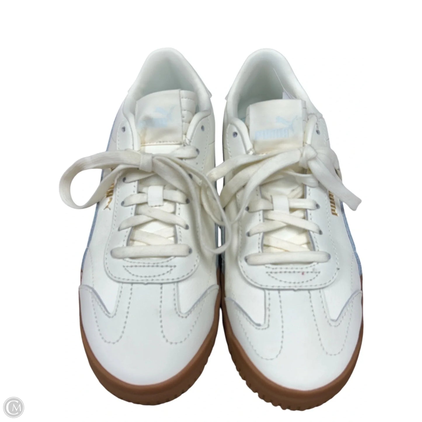 Shoes Sneakers By Puma In Blue & Cream, Size: 8