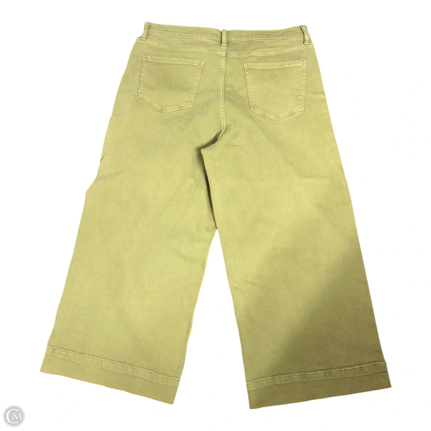 Jeans Cropped By Ana In Green Denim, Size: 14