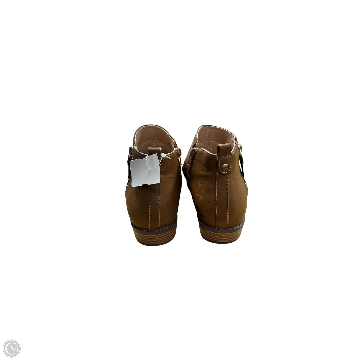 Boots Ankle Flats By Cmf In Brown, Size: 10