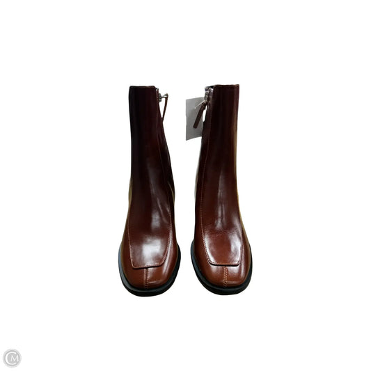 Boots Ankle Heels By Cmc In Brown, Size: 7