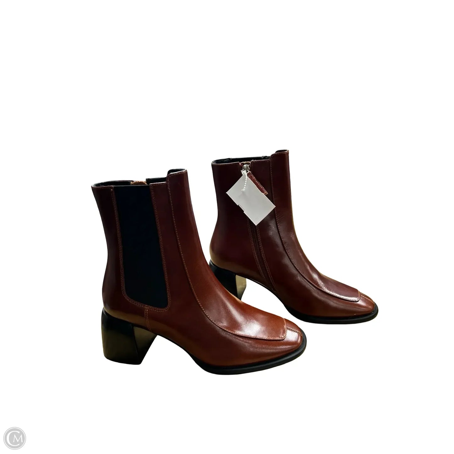 Boots Ankle Heels By Cmc In Brown, Size: 7
