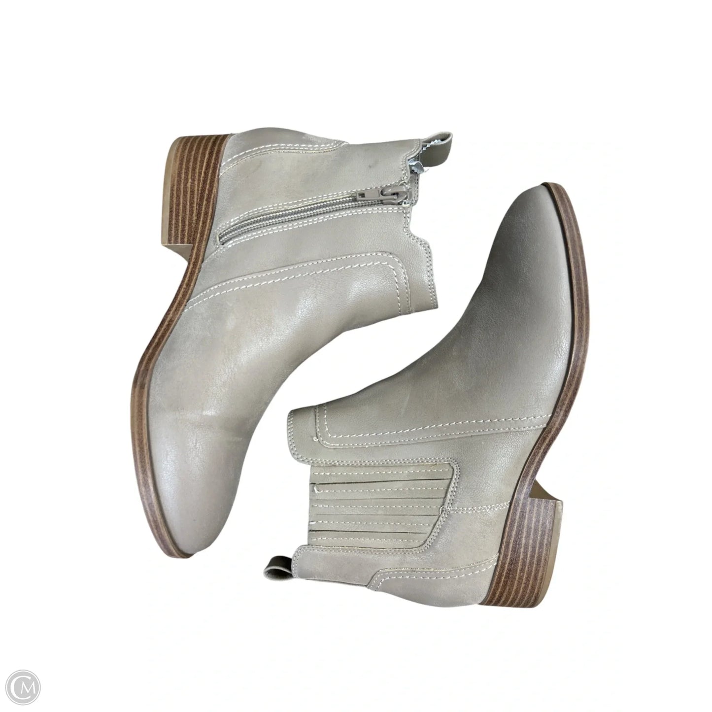 Boots Ankle Flats By Mia In Beige, Size: 7
