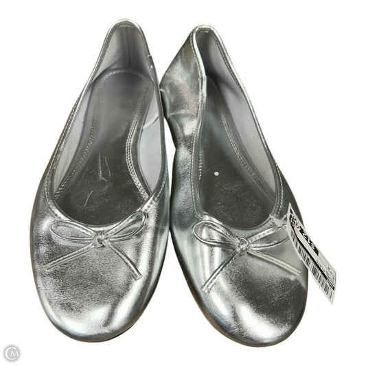 Shoes Flats By H&m In Silver, Size: 8
