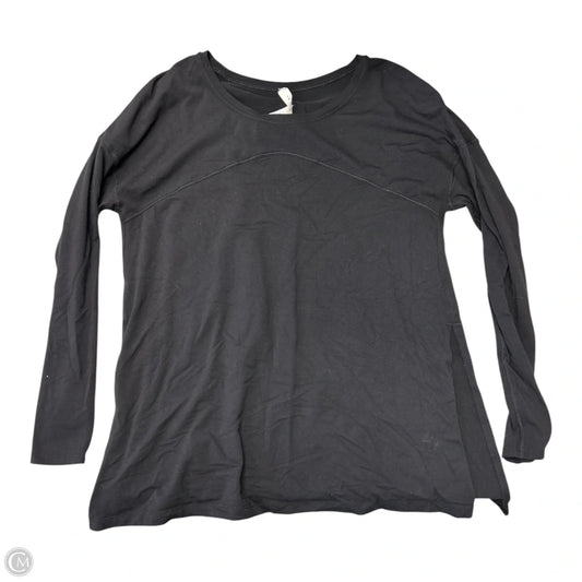 Athletic Top Long Sleeve Crewneck By Lululemon In Black, Size: 4