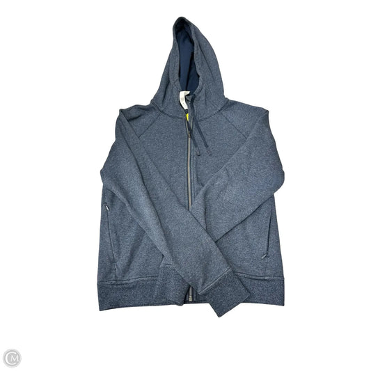 Athletic Sweatshirt Hoodie By Lululemon In Navy, Size: 12